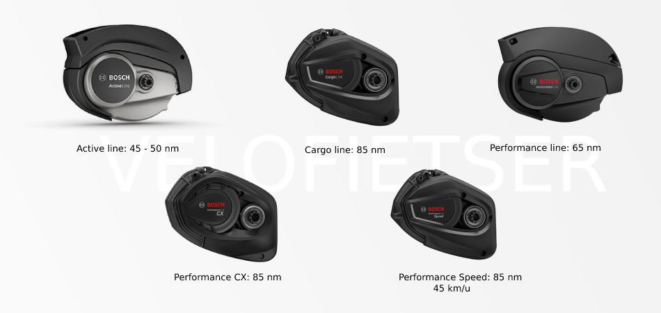 differentes moteurs bosch velo electrique